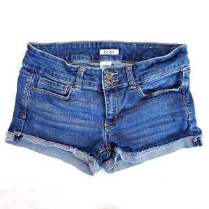 Mudd  Cuffed Blue Denim Shorts